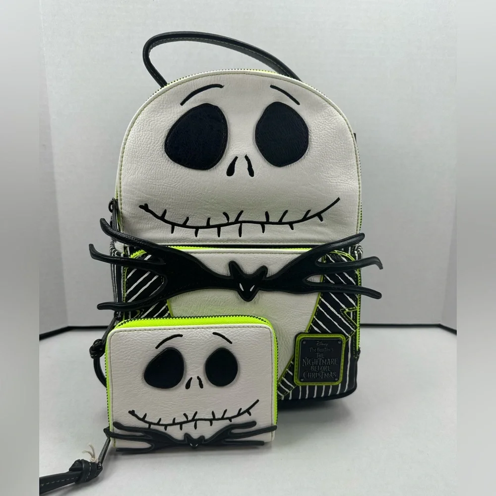 Loungefly Disney Jack Skellington Cosplay Set - Neon Green Trim